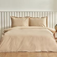 Karaca Home Cool Touch Stripe Çift Kişilik Bej Nevresim Takımı