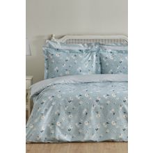 Karaca Home Daisy Mint Mavi 200x220 cm Pamuk Çift Kişilik Nevresim Takımı