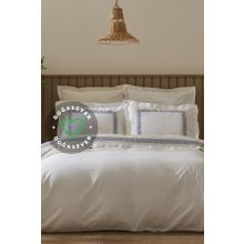 Karaca Home Doğasever Dakota Bambu Nakışlı Indigo Çift Kişilik Nevresim Takımı