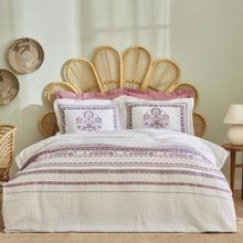 Karaca Home Efren %100 Pamuk Çift Kişilik Mürdüm Pike Takımı