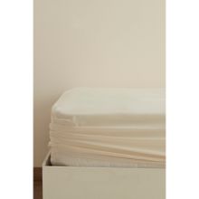 Karaca Home Ekru Basic %100 Pamuk Tek Kişilik Lastikli Çarşaf