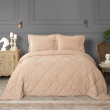 Karaca Home Glaze Private 250x230 cm Bej Çift Kişilik Comfort Yatak Örtülü Yorgan Set