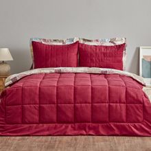 Karaca Home Lydia Bordo Çift Kişilik Stripe Comfort Set