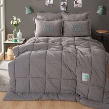 Karaca Home Motto Cotton Comfort Tek Kişilik Gri Uyku Seti