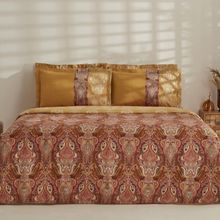 Karaca Home Sherie Pamuk Saten Kahverengi Çift Kişilik Nevresim Takımı
