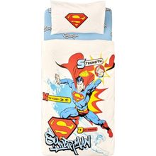 Karaca Home Superman Blue Power Tek Kişilik Pike Takımı