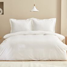 Karaca Home Uniq %100 Pamuk Beyaz Saten King Size Nevresim Takımı