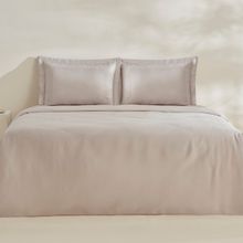 Karaca Home White Collection Felves %100 Pamuk Açık Gri Çift Kişilik Nevresim Takımı
