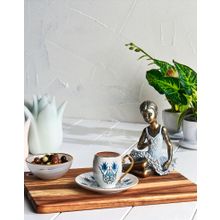 Karaca İznik 6 Kişilik 80 ML Gold Kahve Fincan Takımı