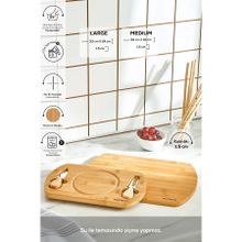 Karaca Lily Bamboo 2'li Pro Kesme ve Sunum Tahtası