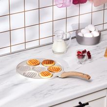 Karaca Mutfaksever Biogranit 26 cm Krem Waffle Pankek Tava