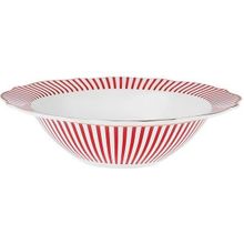 Karaca New Romantic İnce Çizgili 17 cm Kırmızı Kase