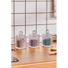 Karaca Robby 350 ML Lüsterli 3'lü Baklava Desenli Baharat Takımı