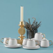 Karaca Saturn 6 Kişilik 100 ml Gold Kahve Fincanı Takımı