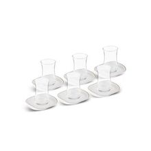Karaca Streamline Plato 12 Parça 6 Kişilik 165 ml Cam Çay Seti