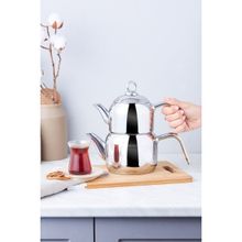 Karaca Urban Mini Metal Gri Çaydanlık Takımı