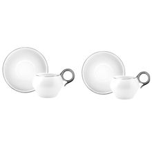 Karaca Venüs Platin 2 Kişilik 135 ml Kahve Fincan Takımı