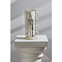 Karaca X İst Collection Galata Standlı 4 Parça Mug Kupa