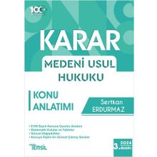 Karar Medeni Usul Hukuku Konu Anlatımı 2021 - Temsil Kitap Yayınları