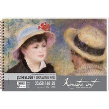 Karatis Art 35x50 Spiralli 160 gr 20 Yaprak Çizim Blok Defter