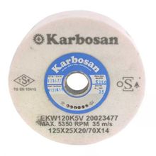 Karbosan 125 x 25 x 20 - 70 x 14 Hızar Makinesi İçi Çukur Bileme - Zımpara Taşı