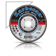 Karbosan 180x3.0x22.23 910040 A 36 T BF80 Düz Metal Kesme Taşı