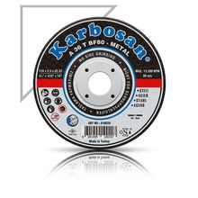 Karbosan 180x3.0x22.23 910090 A 36 T BF80 Bombeli Metal Kesme Taşı