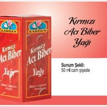 Karden 50 ml Kırmızı Acı Biber Yağı