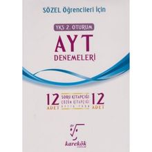 Karekök Yayınları AYT Sözel Öğrencileri İçin 12 Deneme