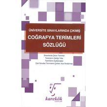 Karekök Yayınları Üniversite Sınavlarında Çıkmış Coğrafya Terimleri Sözlüğü
