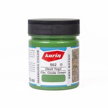 Karin 105 ml Oksit Yeşil 502 Ebru Boyası