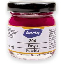 Karin 304 Fuşya 40 ml Ebru Boyası