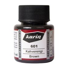Karin 5745786 N:601 Kahverengi 45 ml Hat Mürekkebi