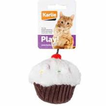 Karlie 11.5 cm Beyaz-Kahverengi Kek Peluş Kedi Oyuncağı