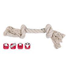 Karlie 22 cm Beyaz S 2 Düğümlü İp Köpek Oyuncağı