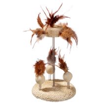 Karlie 25x15 cm Bej Yaylı Kedi Oyuncağı