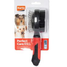 Karlie 6x22.5 cm Pro Çift Taraflı Köpek Fırçası