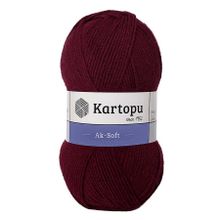 Kartopu Ak Soft K110 Bordo İplik