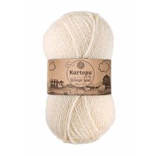 Kartopu K025 Krem Melange Wool El Örgü İpi