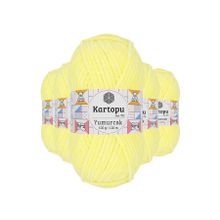 Kartopu K333 5 Adet Sarı Yumurcak Kadife El Örgü İpi