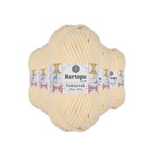 Kartopu K349 5 Adet Koyu Krem Yumurcak Kadife El Örgü İpi