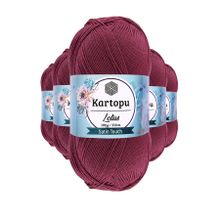 Kartopu K756 Begonvil Lotus Bikini Büstiyer Bluz 5 Adet Örgü İpi