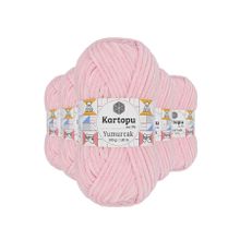 Kartopu K768 5 Adet Bebe Pembe Yumurcak Kadife El Örgü İpi