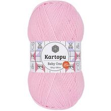 Kartopu K782 Açık Pembe Baby One Tüylenmeyen El Örgü İpi Yünü