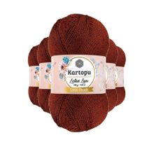 Kartopu K834 Taba Lotus Bikini Büstiyer Bluz Simli 5 Adet Örgü İpi