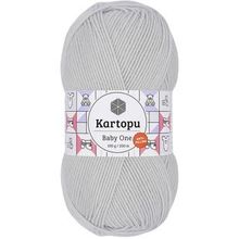 Kartopu K992 Alaska Gri Baby One Tüylenmeyen El Örgü İpi Yünü