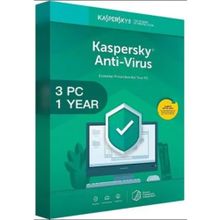 Kaspersky 3 Kullanıcılı 1 Yıllık Antivirüs