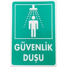 Katar Market Güvenlik Duşu Uyarı Levhası
