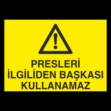 Katar Market Presleri İlgiliden Başkası Kullanamaz Uyarı Levhası