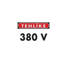 Katar Market Tehlike 380v Uyarı Levhası